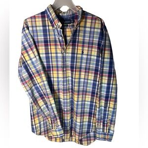 Ralph Lauren Crisp Plaid Classic Fit, Long Sleeve Shirt Multicolor